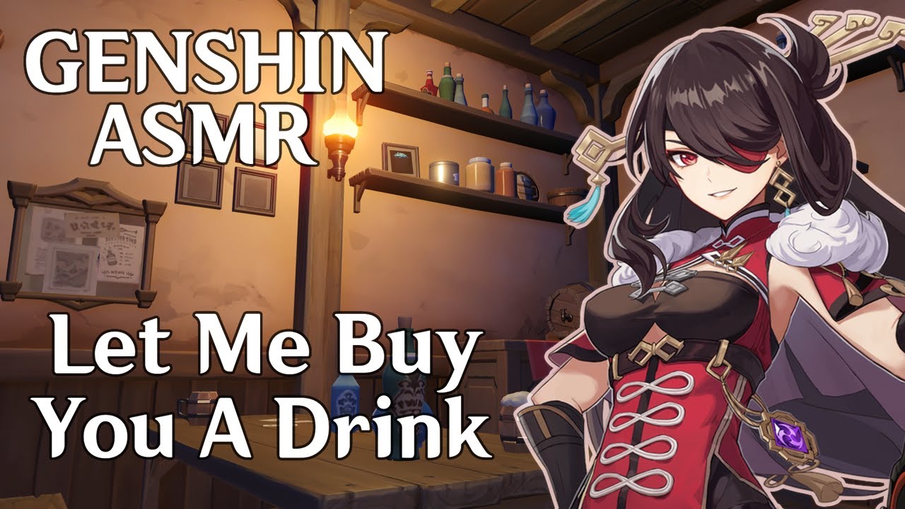 🍺 Sharing Drinks With Beidou 🍺 Genshin Impact ASMR | [Water Sounds, Coins, Soft Speaking]