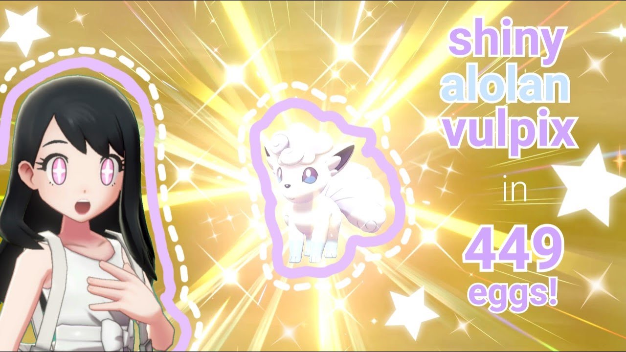 ♡ SHINY ALOLAN VULPIX - in 449 eggs! (pokemon sword) ♡