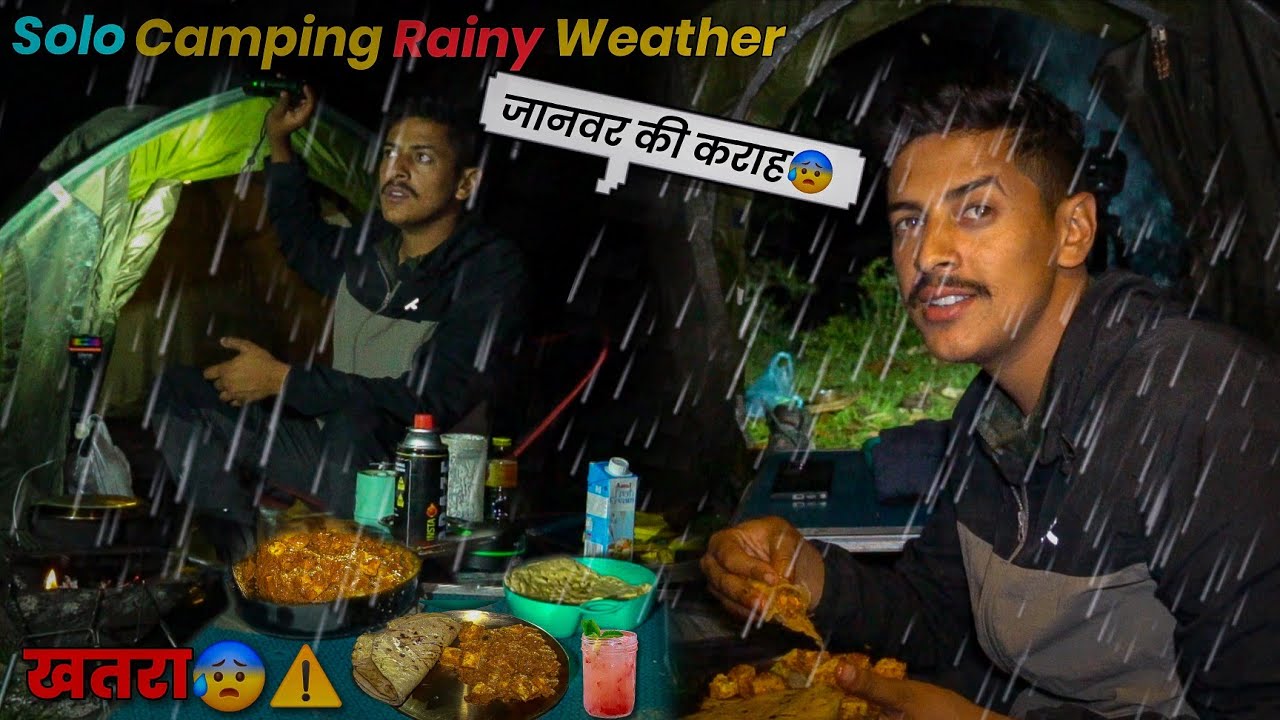 🌧️ Solo Rainy Weather Camping In Forest | Camping In Uttarakhand Rain Forest | Unknown Dreamer