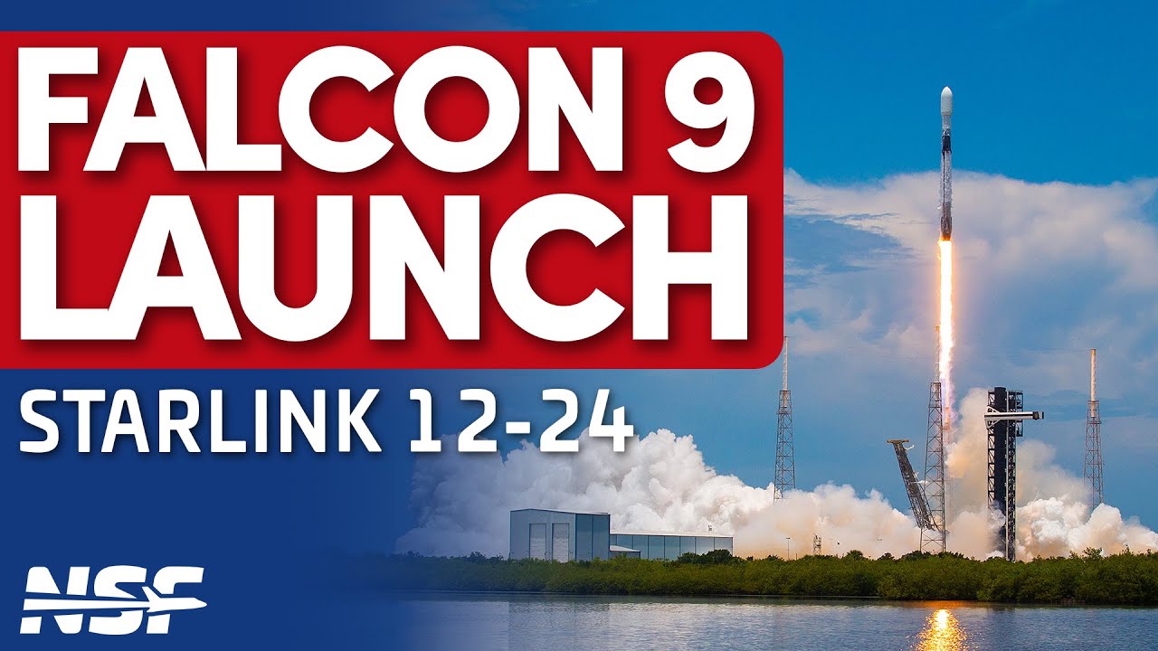🚀 SpaceX Falcon 9 Launches Starlink 12-24 Mission