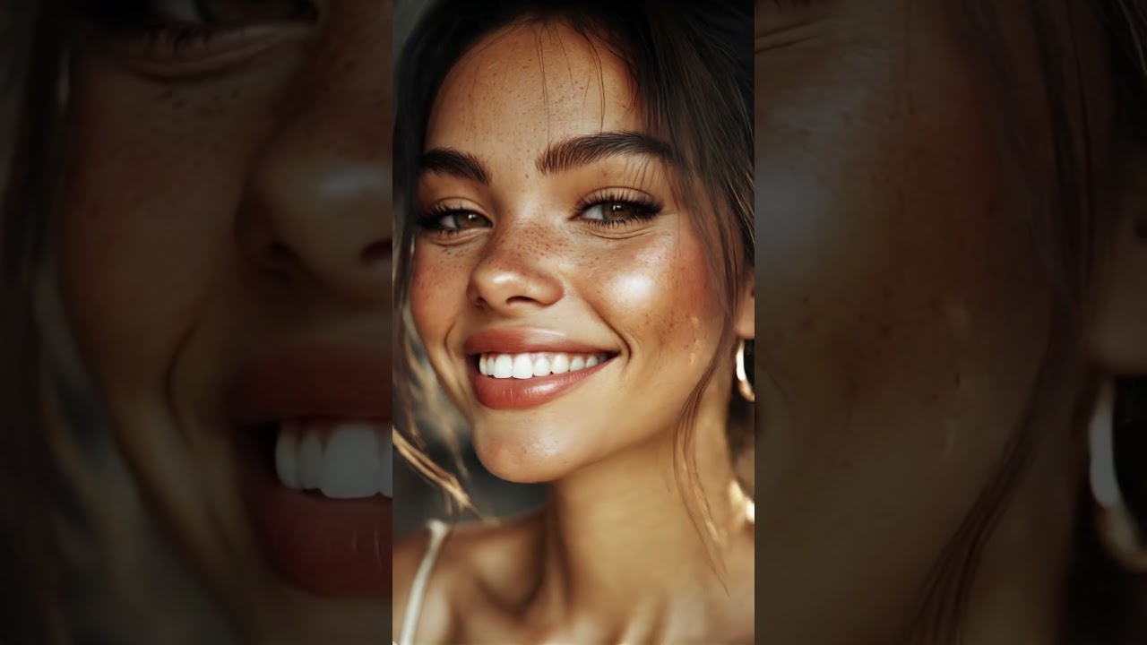 🌅 Sun-Kissed Glow & Freckled Charm | Mesmerizing Elegance in 4K ✨