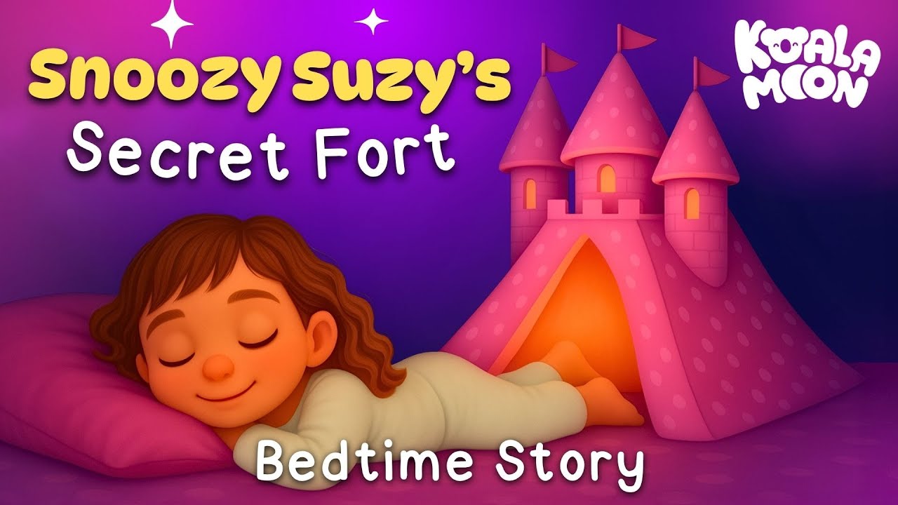 😴 Suzy Builds a Secret Fort 🏰 Calming Bedtime Story for Kids 🌙 Koala Moon