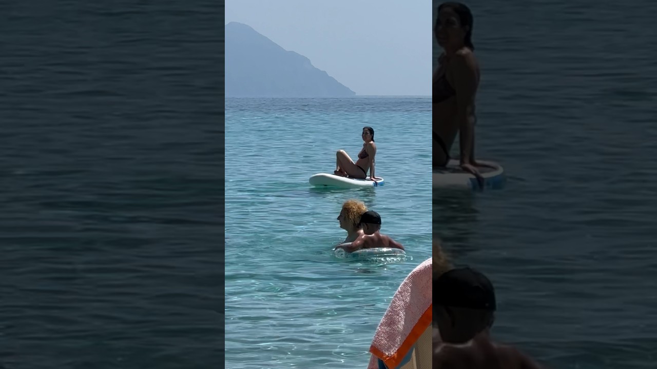 🇬🇷 Swimming in Greece #shorts #beach #girl  #greece #swimming #summer #sithonia