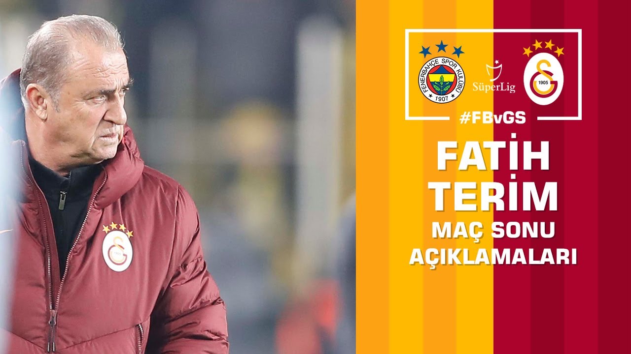 🎙 Teknik Direktörümüz Fatih Terim'in Maç Sonu Açıklamaları - Fenerbahçe 1 - 3 Galatasaray #FBvGS