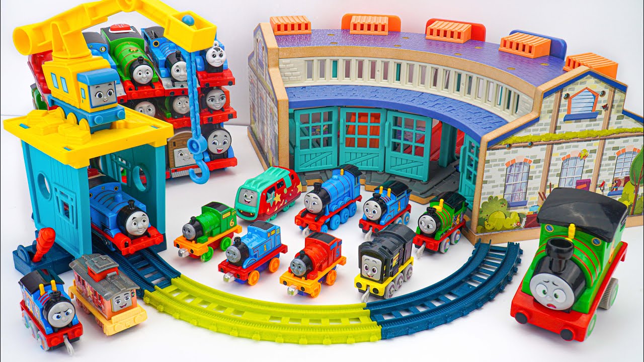 🚂💙 Thomas & Friends Track Toys Collection ASMR | THOMAS & FRIENDS Large Push Along Carly |Review Toy