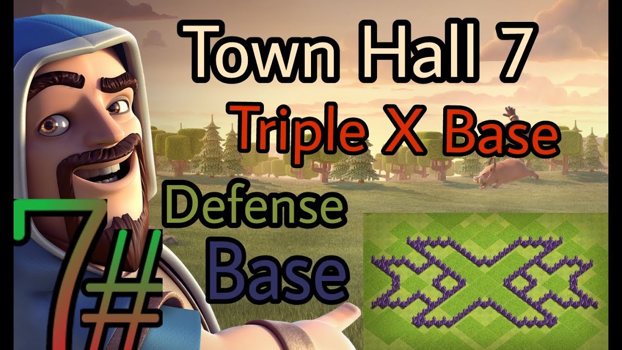 ^-- Town hall 7---^ Triple X Base/Farming Base/Trophy Base 100% Proof