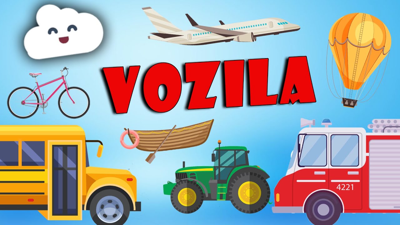 🚗 Učimo vozila 🚂✈️🚤🏎️ | Prijevozna sredstva | Vozila za djecu | Mama Medo nas uči 🐻