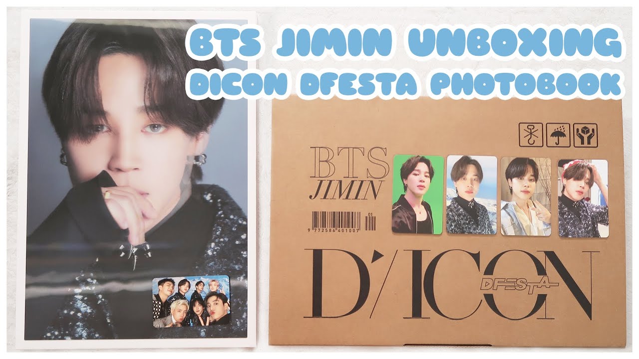 ✨ unboxing bts jimin dispatch dicon dfesta exhibition cover photobook + photocard set | 방탄소년단 박지민