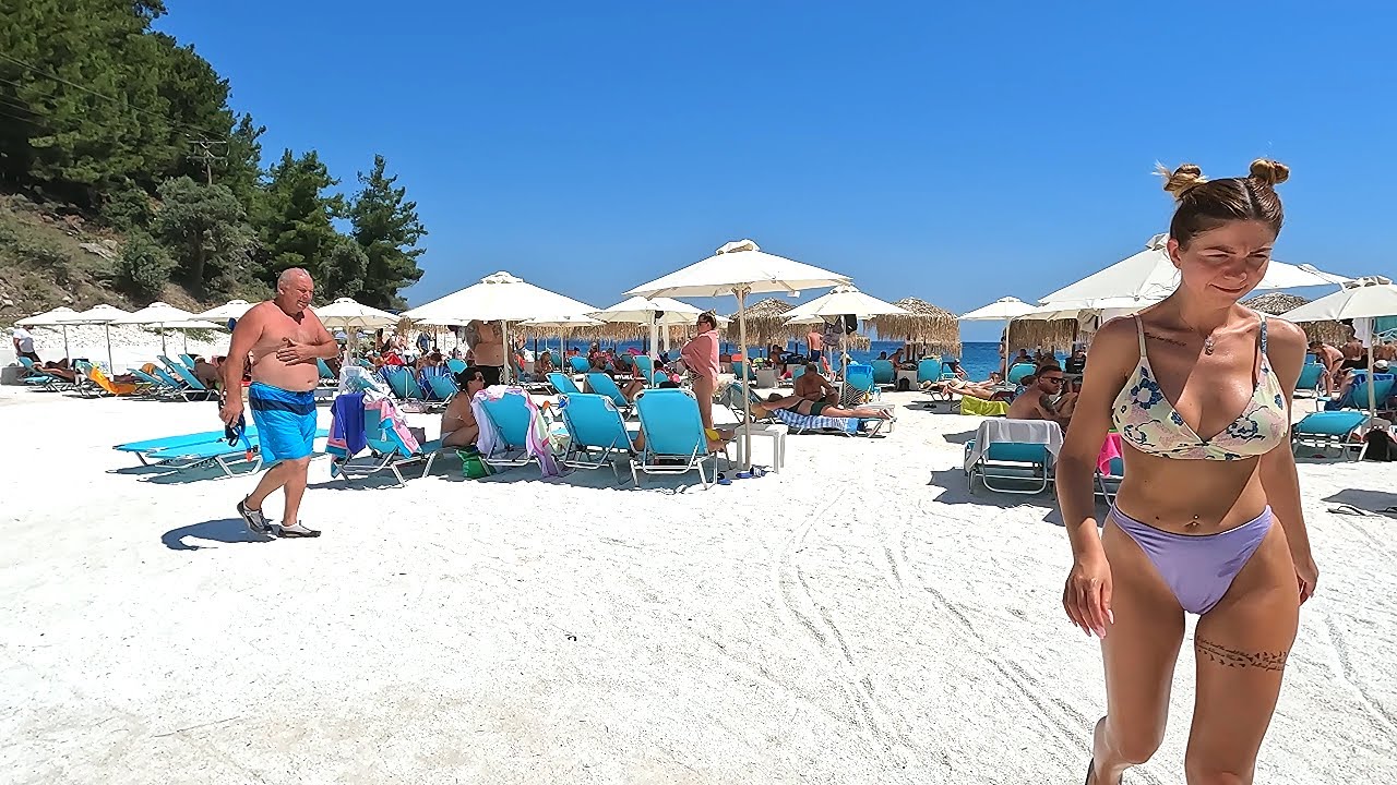 🇬🇷 Unforgettable day at Marble Beach 🏖 Tassos beach walk