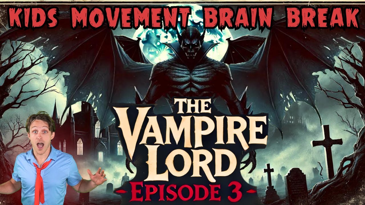 🧛 Vampire Brain Break Adventure | Kids Movement Exercises, Fun Workouts and PE Games