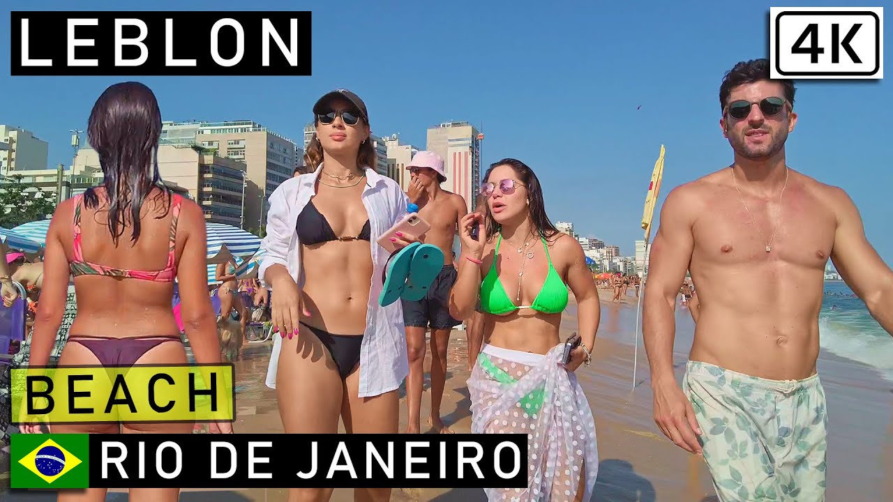 🇧🇷 Verano en Río de Janeiro, Brasil: PLAYA LEBLON, Enero 2022 |【4K】