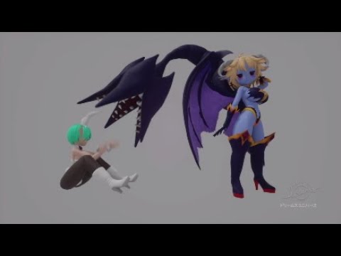 うさぎさんを丸呑みにするサキュバスちゃん [Vore,丸呑み] Tail vore