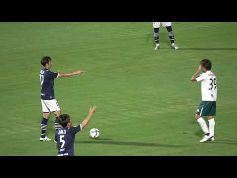 ジュビロ磐田 VS SC相模原 SC相模原の松橋優安選手にイエローカードが出たシーン 鈴木雄斗選手が手を叩いて煽る？ J2 第27節 2021/8/28