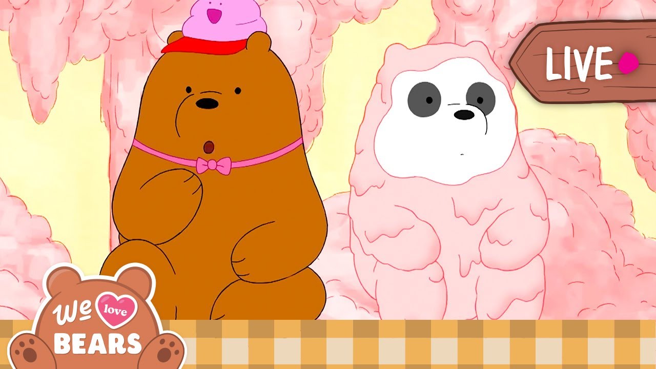 🐻 We Bare Bears LIVE: Grizz, Panda & Ice Bear’s Funniest Adventures for Kids 🎒🌟