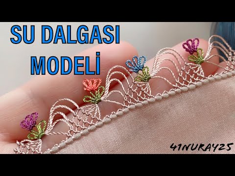 🌊 YOK SATACAĞINIZ🌊SU DALGASI İĞNE OYASI MODELİM (SESLİ ANLATIM)-Water Wave Model 🌊