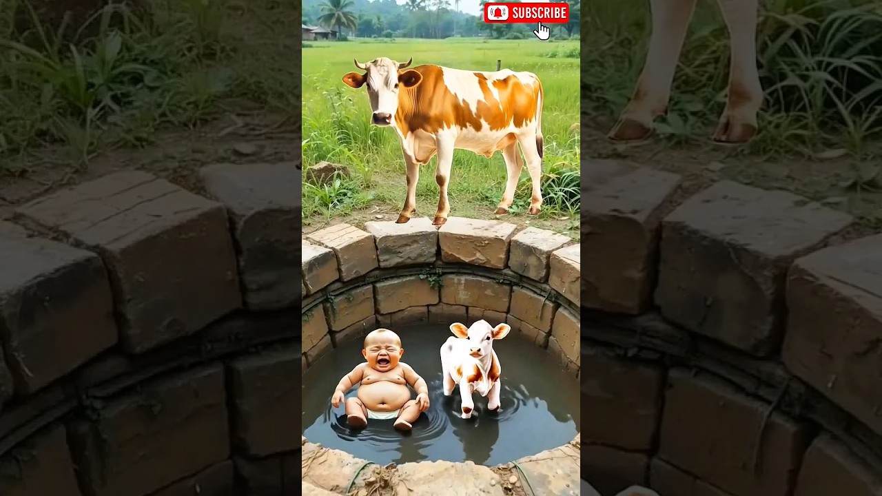 😨 You Won’t Believe What Came Out of This Cow’s Mouth 🐄🐖😳 #shorts