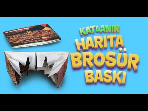 📜 Özel Akordiyon Kataloglarımızla! 📜 katlanır harika katalog, harita broşür