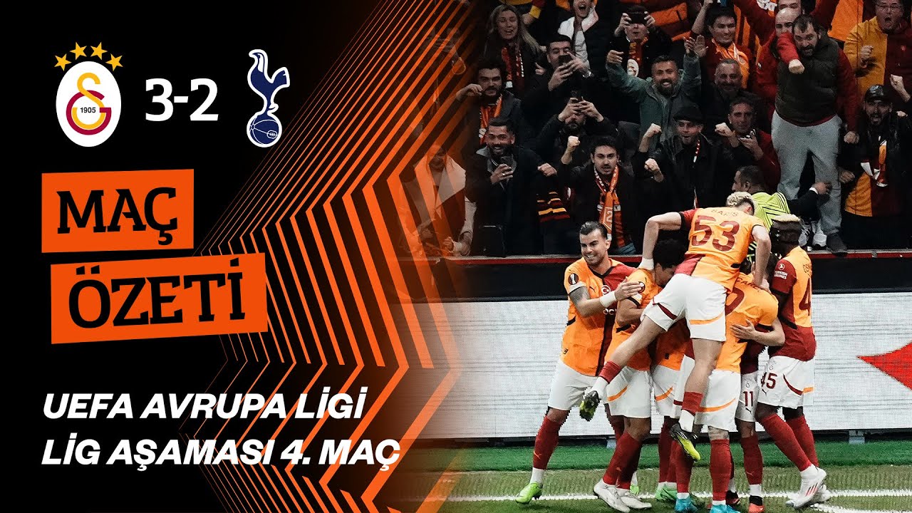 📺 ÖZET | Galatasaray 3-2 Tottenham (UEFA Avrupa Ligi - Lig Aşaması 4. Maç)