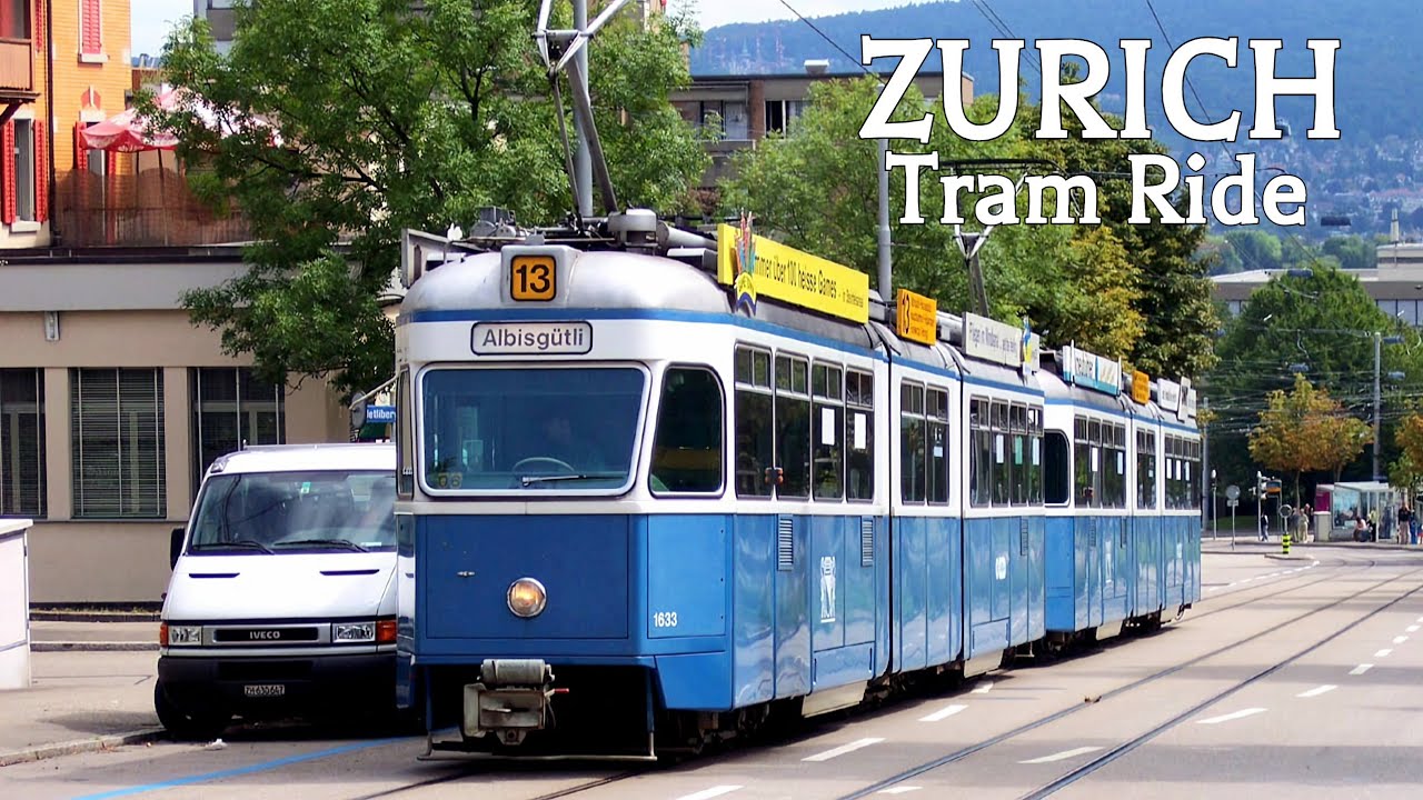 🇨🇭 ZURICH Tram Ride, Switzerland (4K Ultra HD)