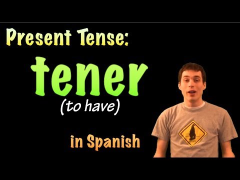 01035 Spanish Lesson - Present Tense - Tener