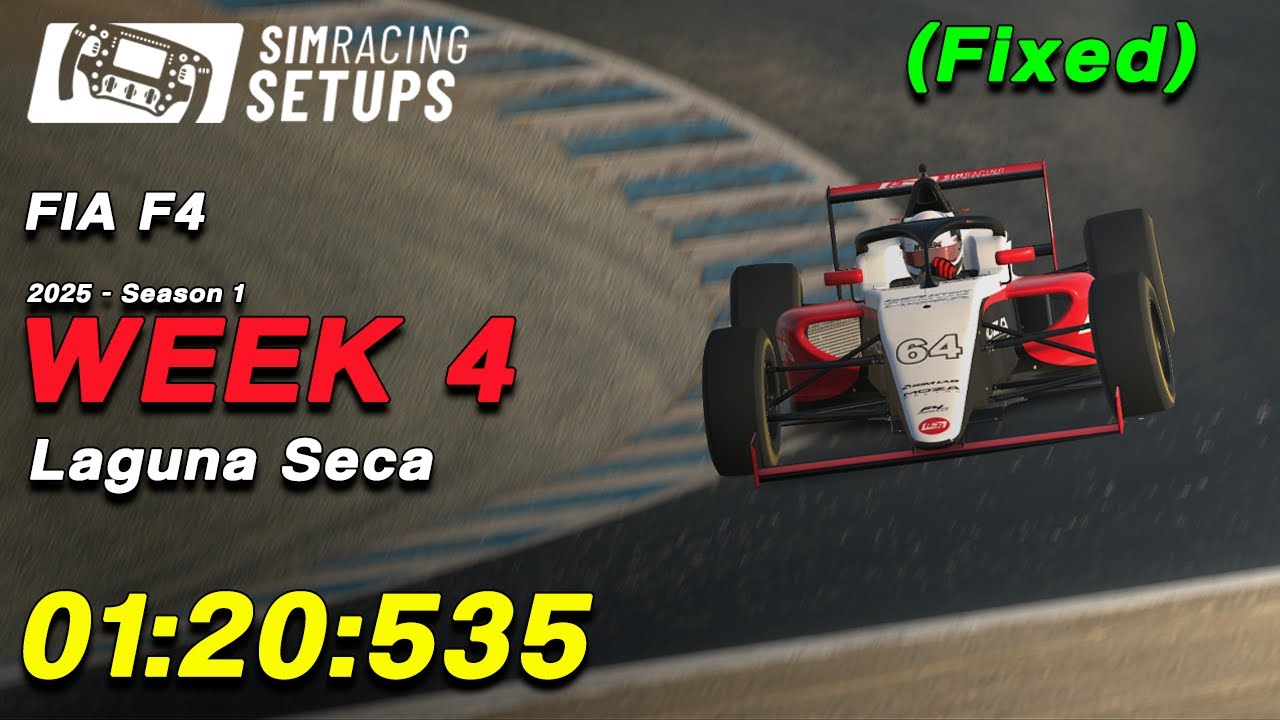 01:20:535 - FIA F4 (Fixed) - Laguna Seca (2025S1 W4)