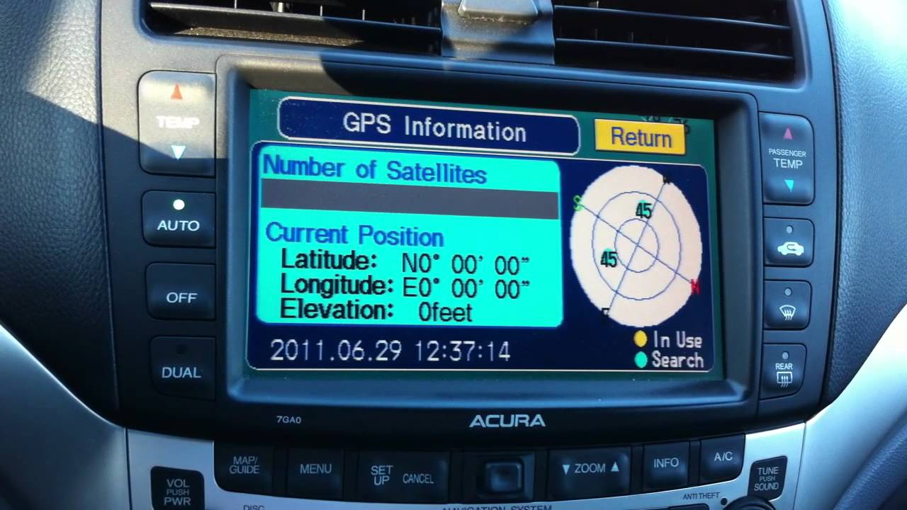 '04 Acura TSX Messed Up Navi