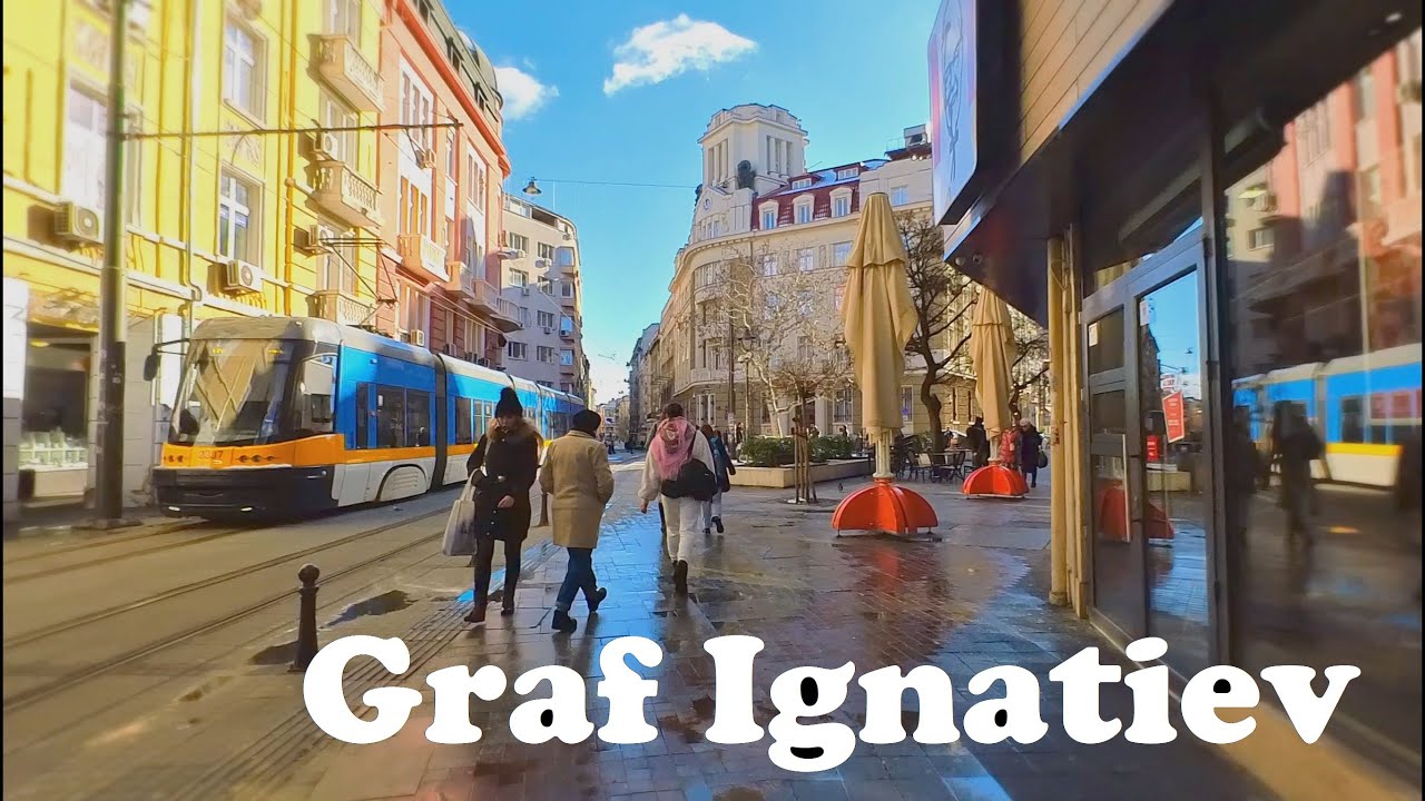 04.01.2025 - Sofia, Bulgaria, A walk through the city center along Graf Ignatiev Street