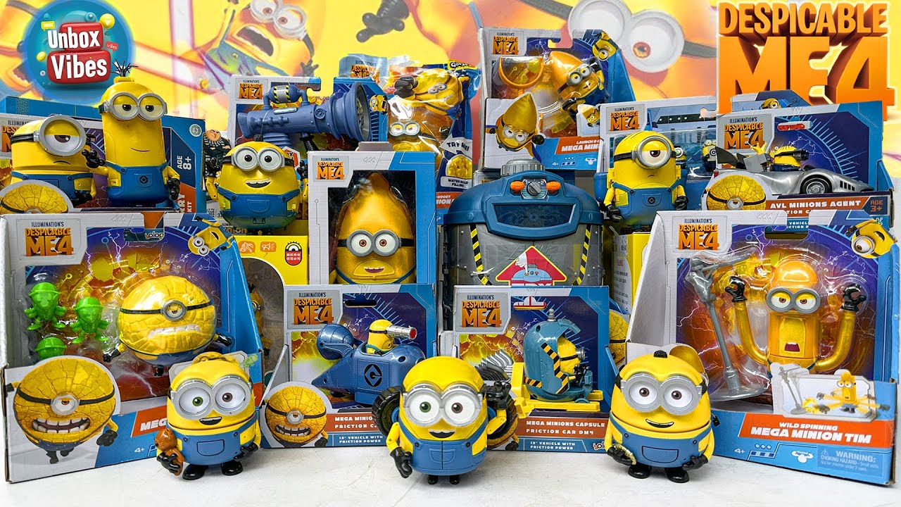 05 Minutes Satisfying with Unboxing DESPICABLE ME 4 Toy, Mega Minions Toys Collection ASMR