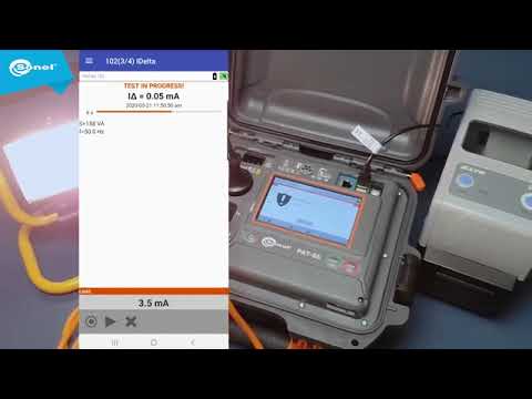 1  Pat Analysis Mobile remote control of the Sonel PAT 86 meter