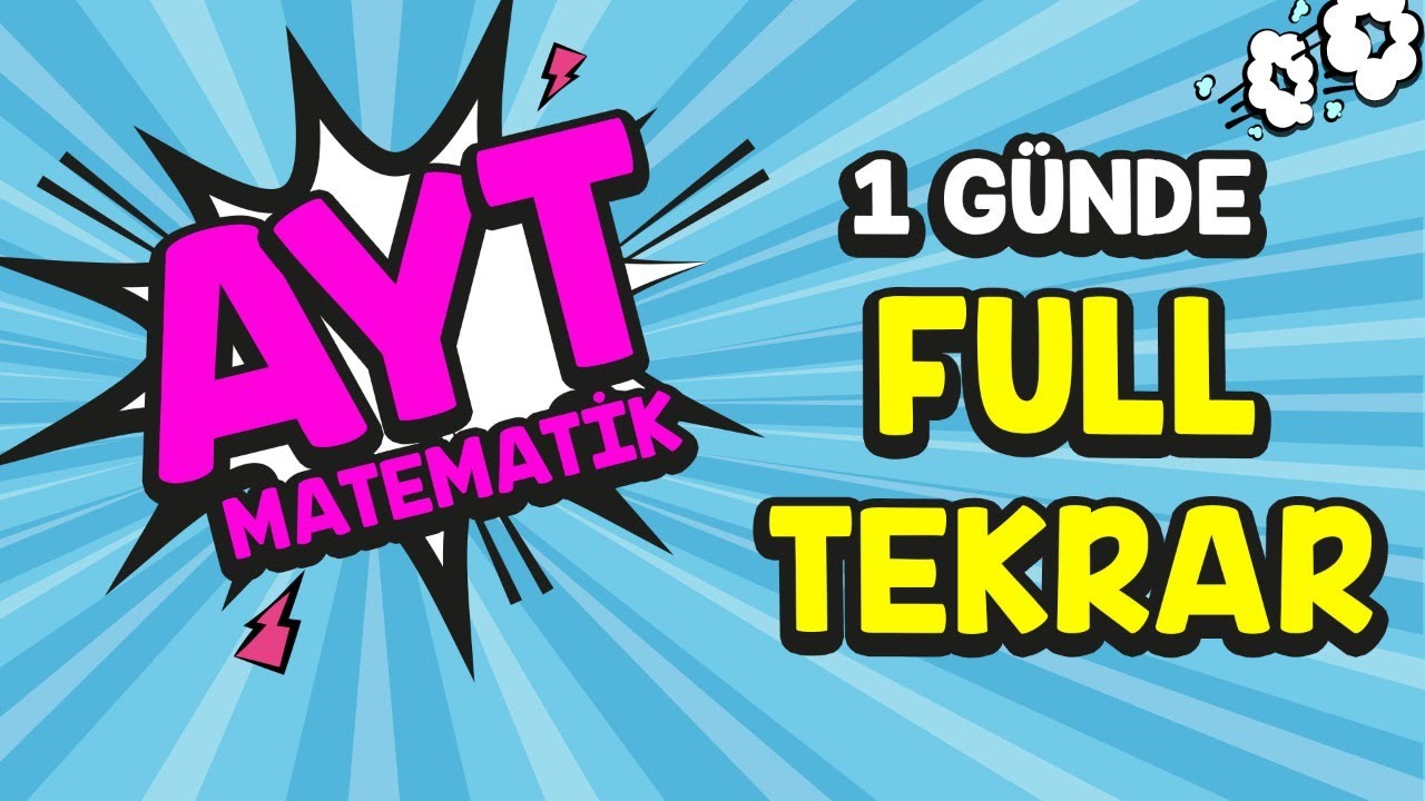 1 GÜNDE AYT MATEMATİK FULL TEKRAR  | Rehber Matematik #aytmatematik #fulltekrar