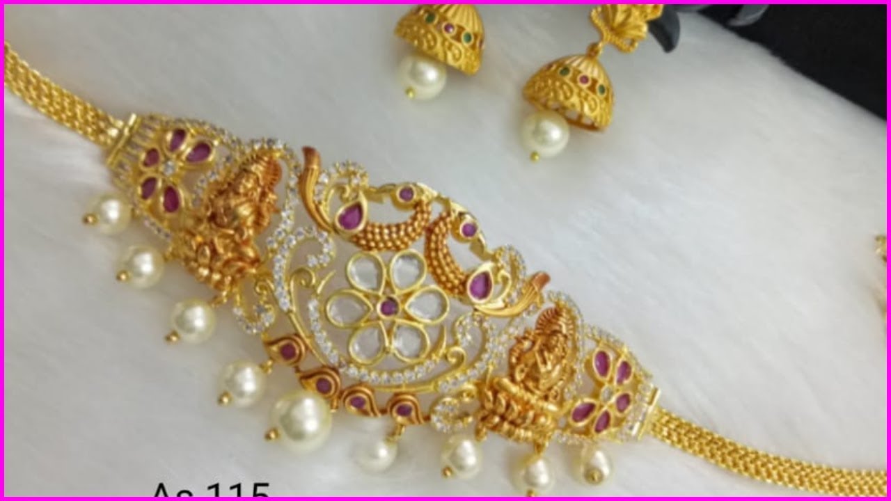 1 gram gold cz aravanki designs with price | buy online aravanki desings | latest trendz