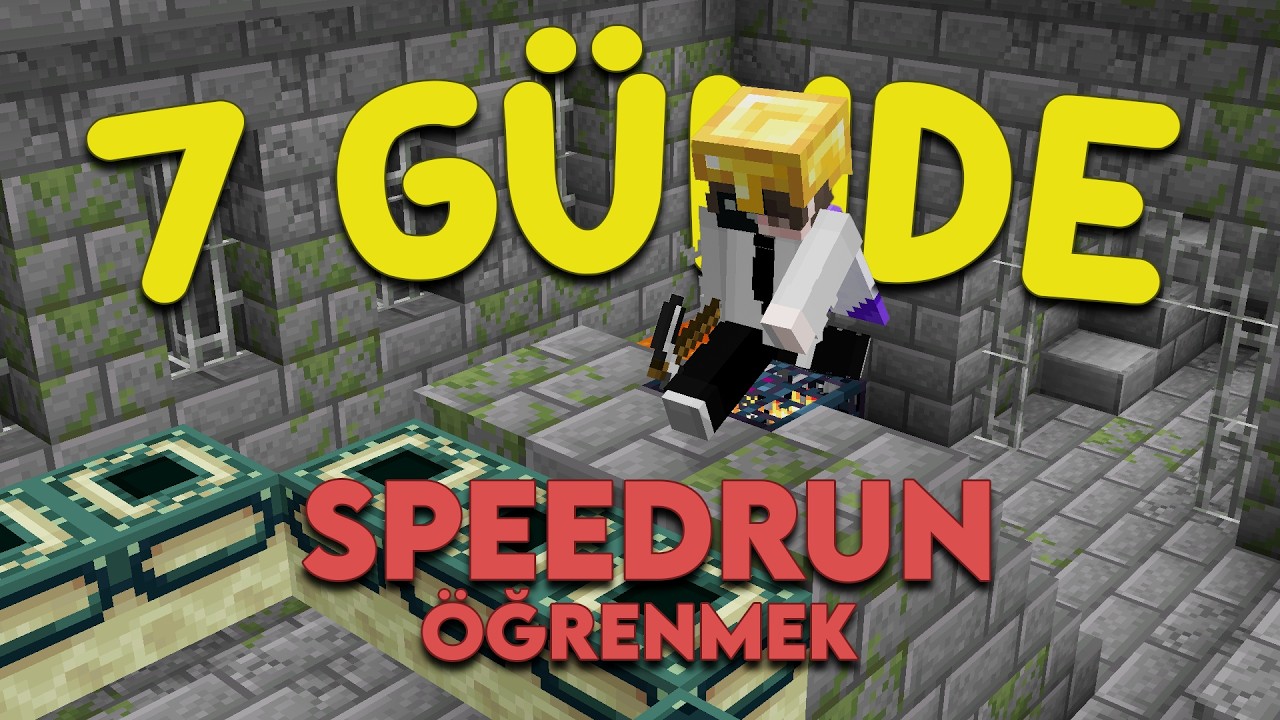 1 Hafta Boyunca Minecraft'ta SPEEDRUN Çalıştım!