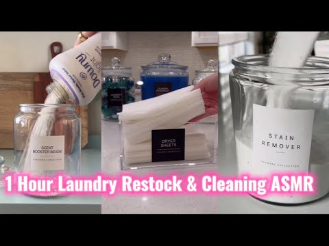 1 Hour ⏰ Laundry 🧺🎀 Restock 🌸 and Cleaning 🫧 ASMR 🎧 TikTok Compilation ✨