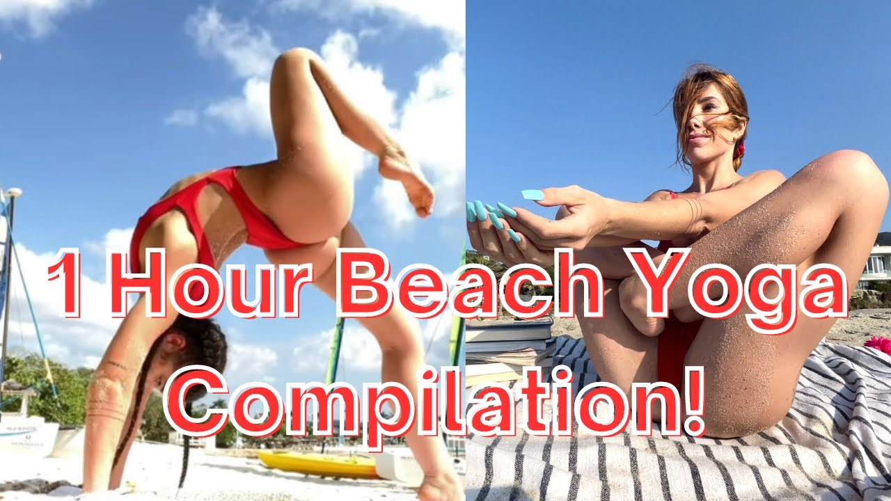 1 Hour Beach Yoga Compilation: Core, Hips, Grounding, & Self Love!