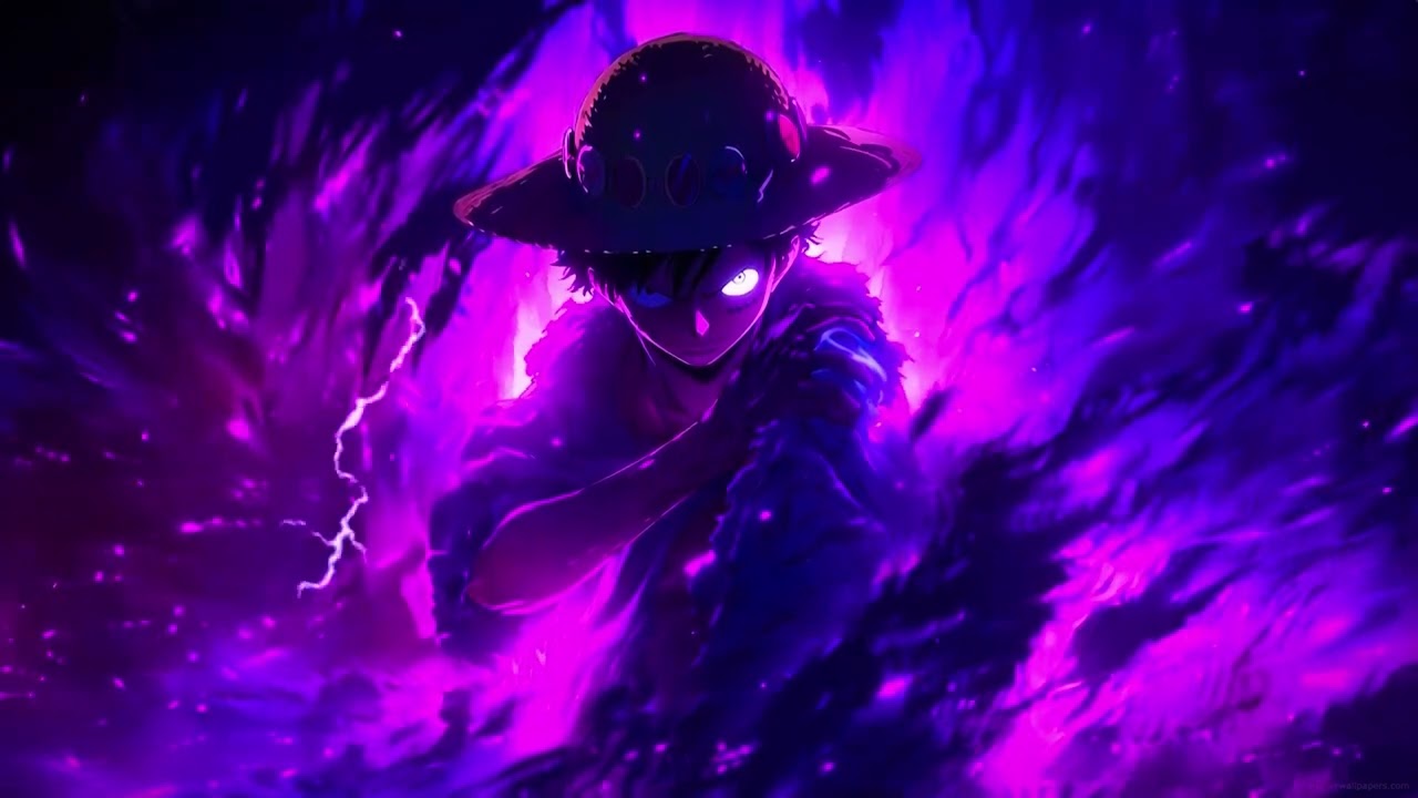 1 Hour loop - 4k HD - One Piece Luffy Live Wallpaper & Screensaver #onepiece #anime