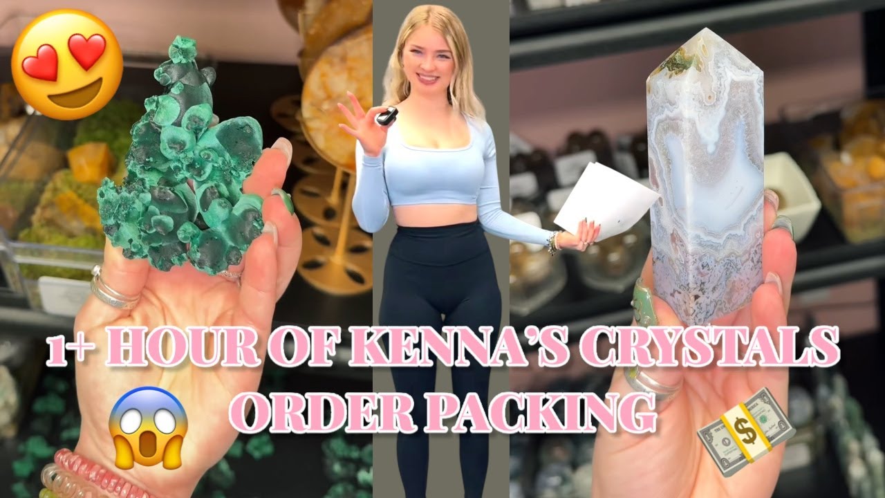 1+ Hour of Kenna's Crystals Order Packing! | May Compilation