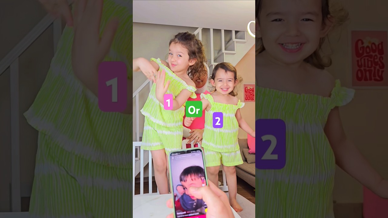 1= judy 2 =kaya 😍#shorts #hasanandnour#judyandkaya
