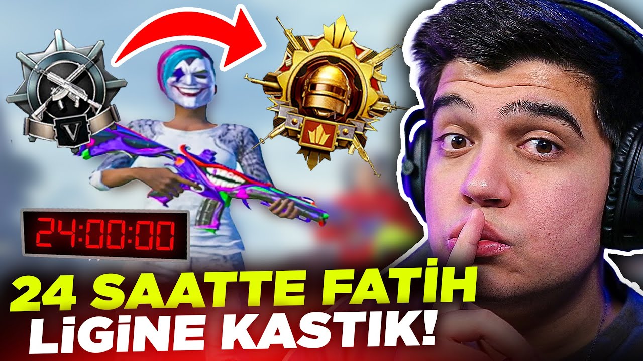 1 LEVEL HESAPLA 24 SAATTE FATİH LİGİNE ÇIKMAK 😱 | PUBG Mobile