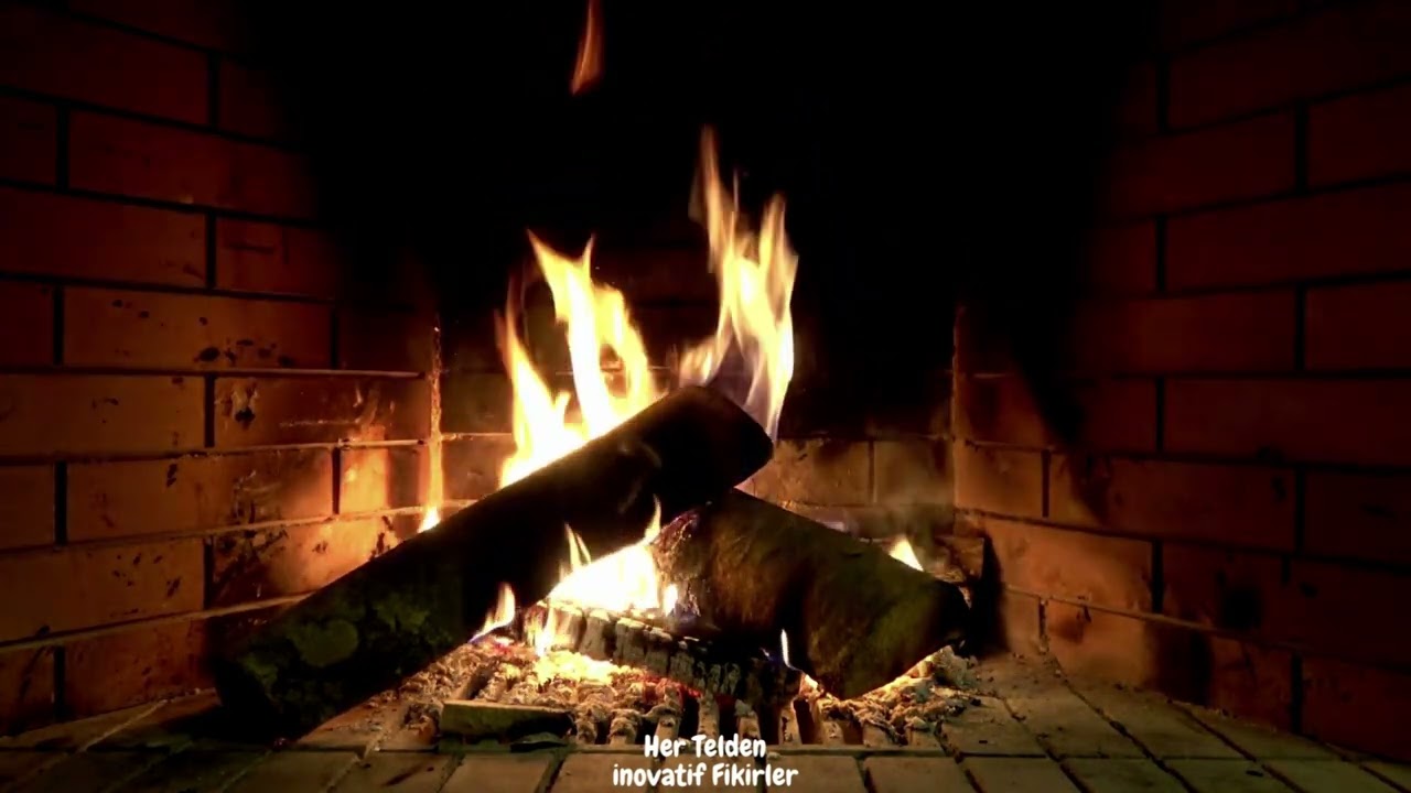 1 Saat Odun Ateşi Şömine - 1 Hour Wood Burning