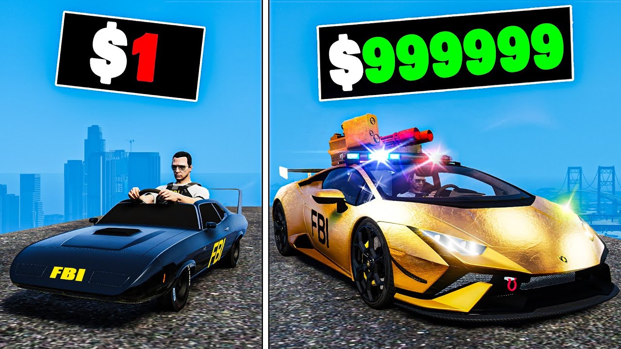 $1 to $1,000,000 FBI Car in GTA 5