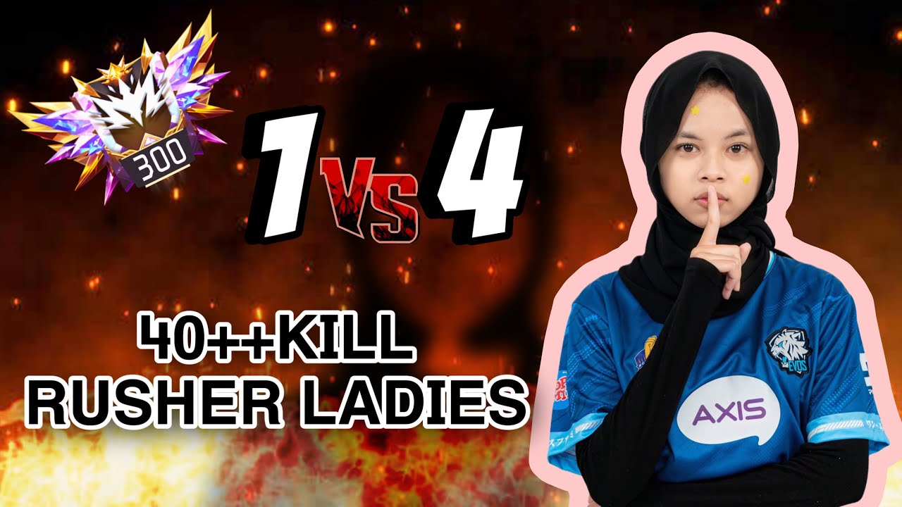 1 VS 4 HIGHLIGHT EPIC RUSHER LADIES NO.1🇮🇩 EVOS NUNE (ROG 8)