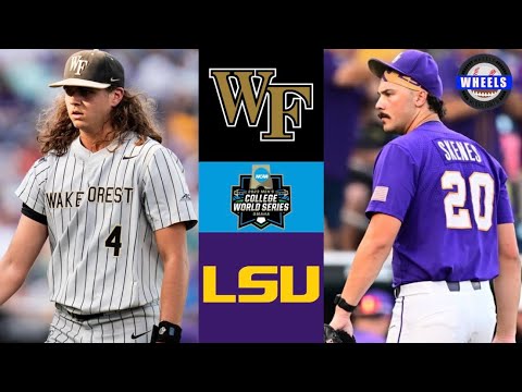 #1 Wake Forest vs #5 LSU (Lowder vs Skenes, MUST WATCH, AMAZING GAME!) | Winner To 2023 CWS Finals