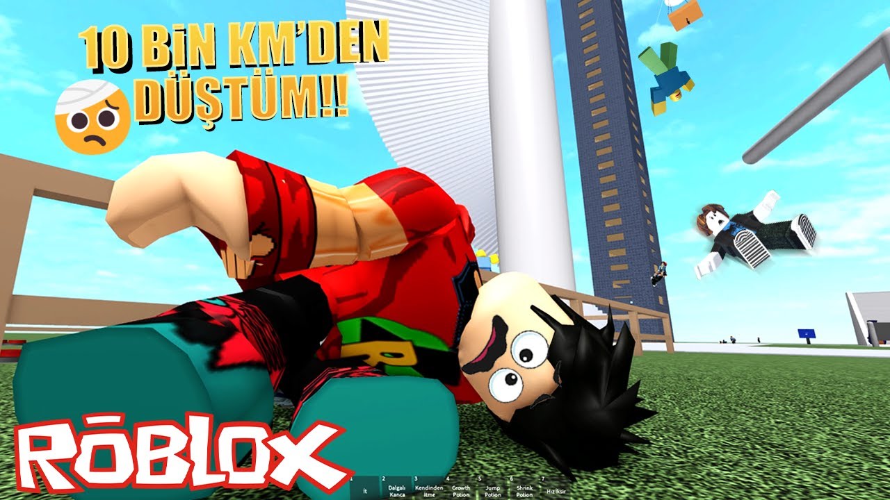 10 BİN KM YÜKSEKTEN DÜŞTÜM!!! - Roblox Ragdoll Engine