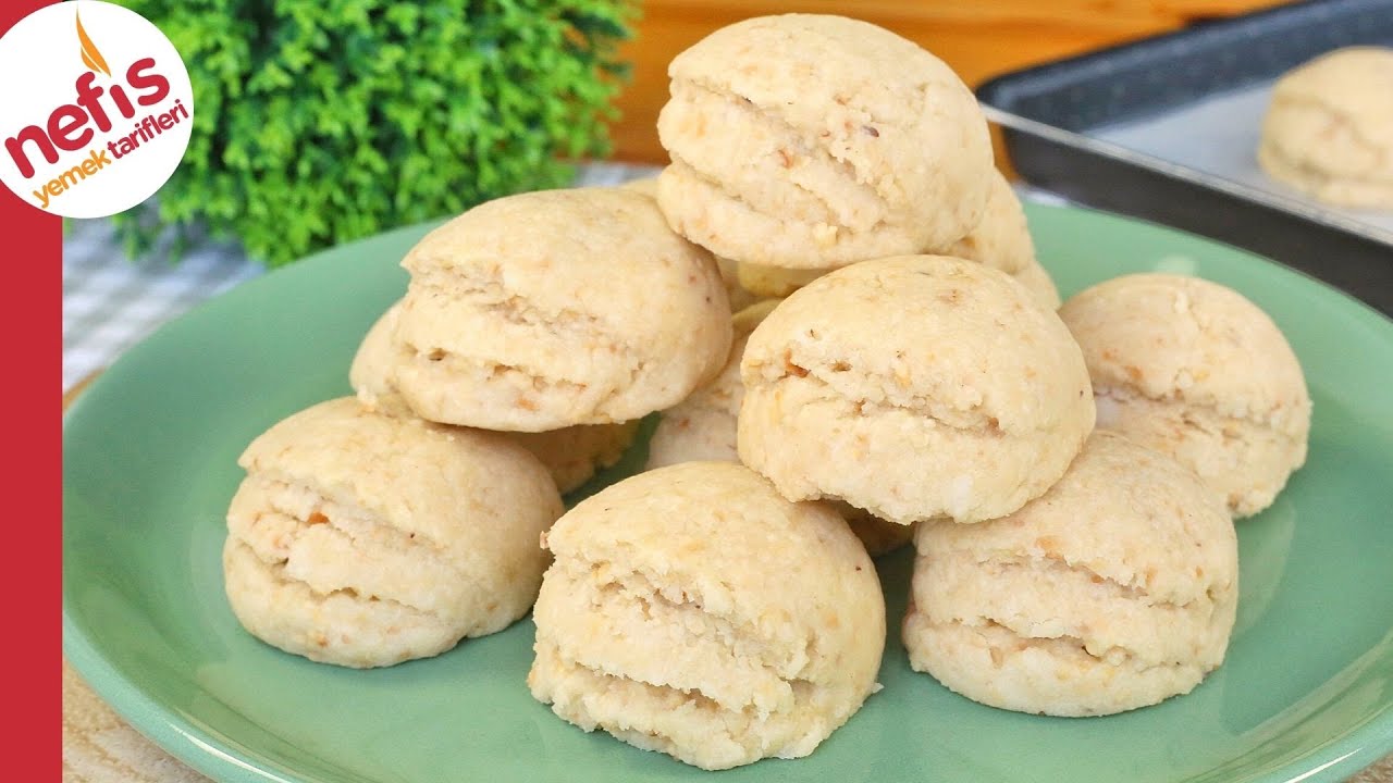 10 Dakikada Pişen 4 Malzemeli Balayı Kurabiyesi 🔝 Bağımlısı Olacağınız Lezzet 🤤