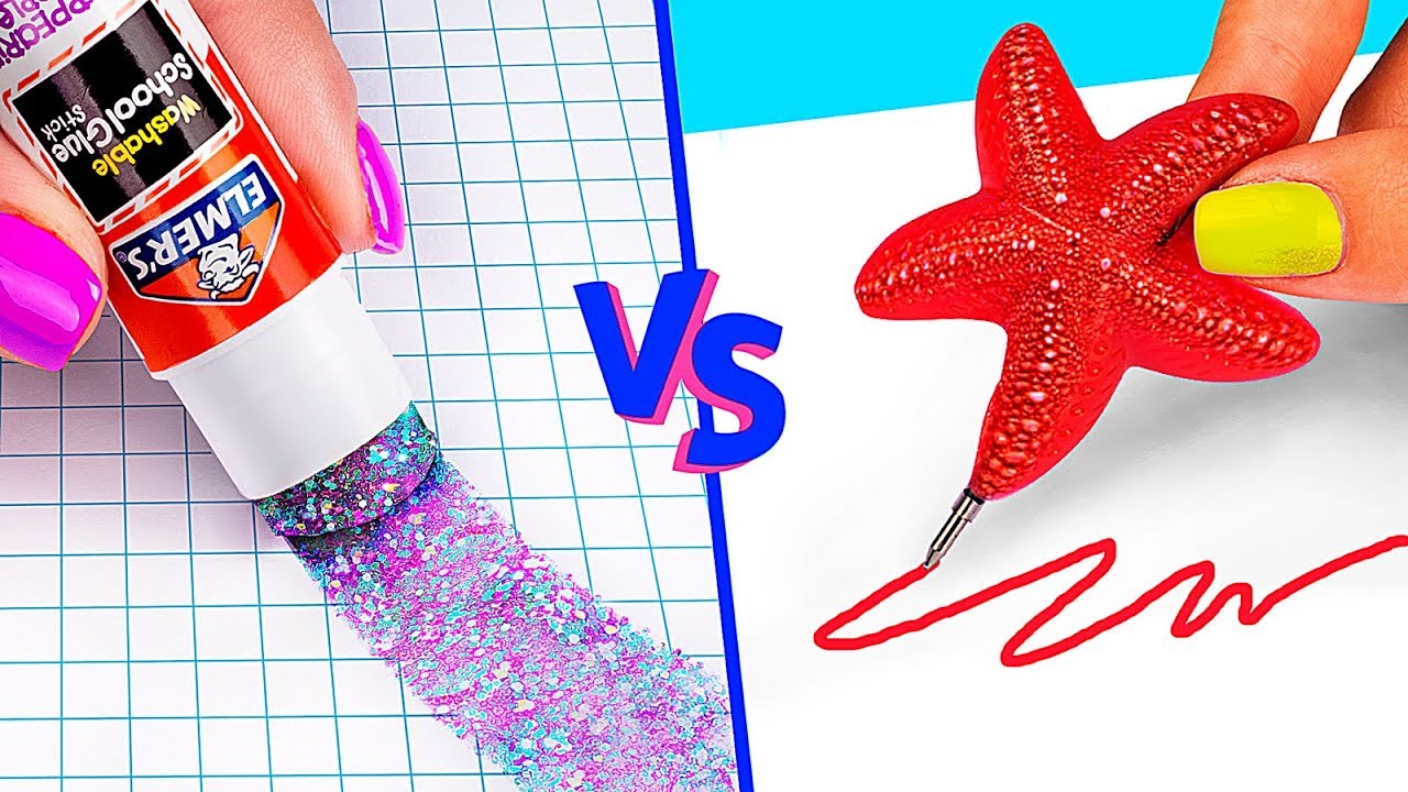 10 DIY Mermaid School Supplies vs Fairy School Supplies