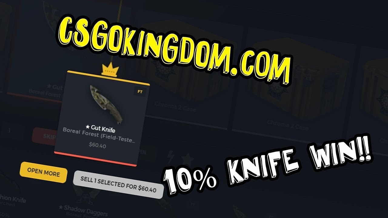 10% KNIFE PULL!! CSGOKingdom.com