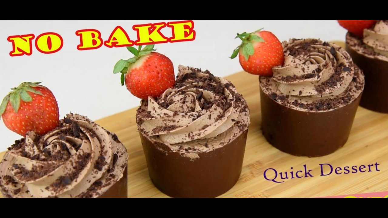 10 minutes Quick dessert ||Chocolate Mousse Cups||No Bake||No Gelatin|| No Egg  @appetite_official