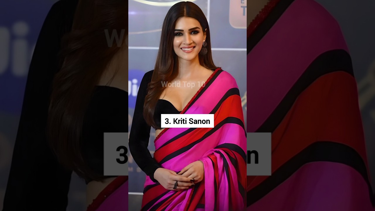 10 most beautiful actresses in saree #shorts #actress #saree #beautiful #kritisanon #saipallavi