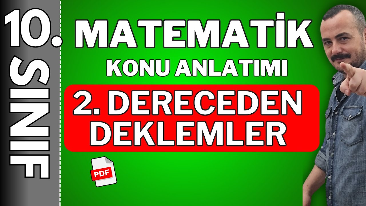 10. sınıf 2. dereceden denklemler 1 | ikinci dereceden denklemler 10 sınıf 🚩PDF 🚩