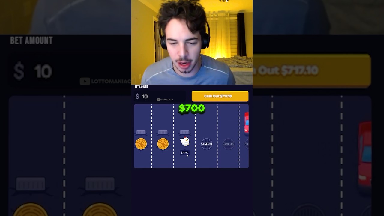 $10 to $31 MILLION CHICKEN CROSS GAME 🤯 #shorts #casino #gambling #trending